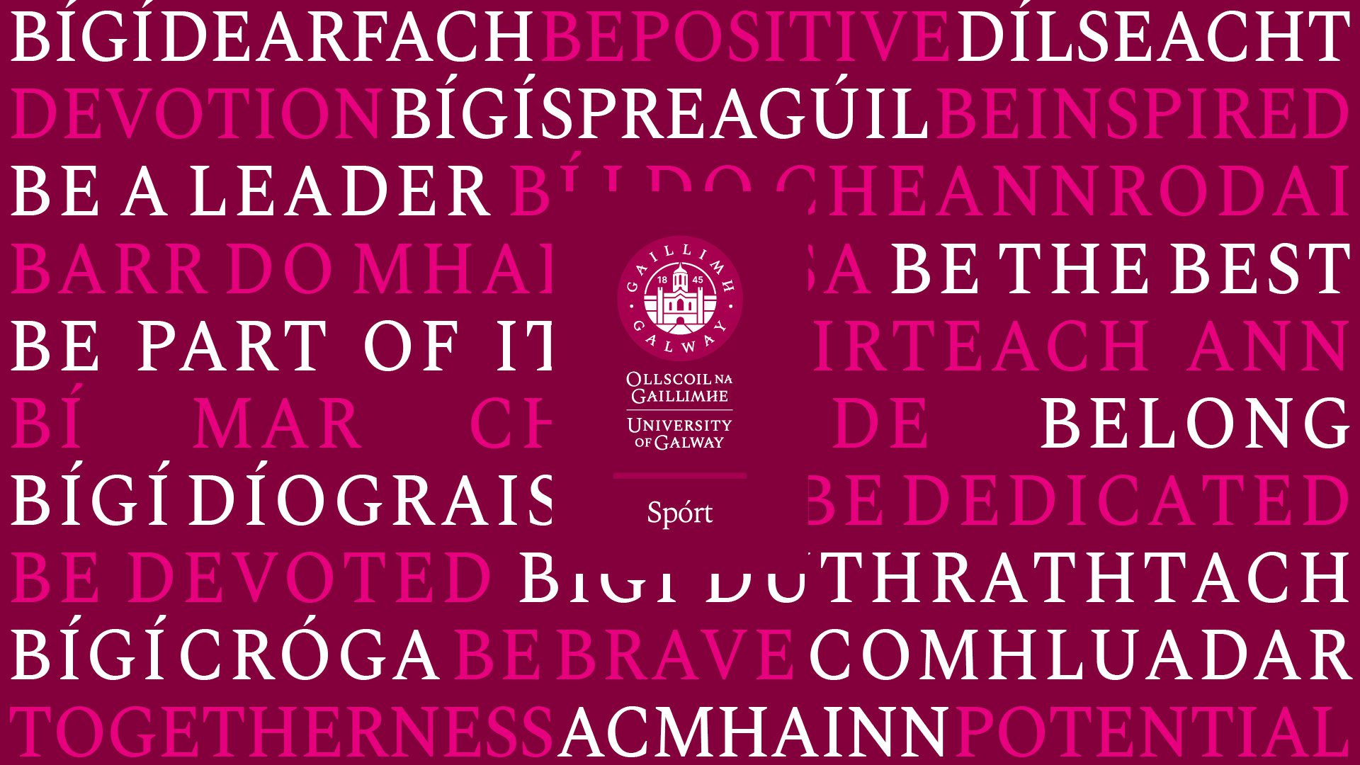 Driving distinctiveness for a culturally-rich Irish university.